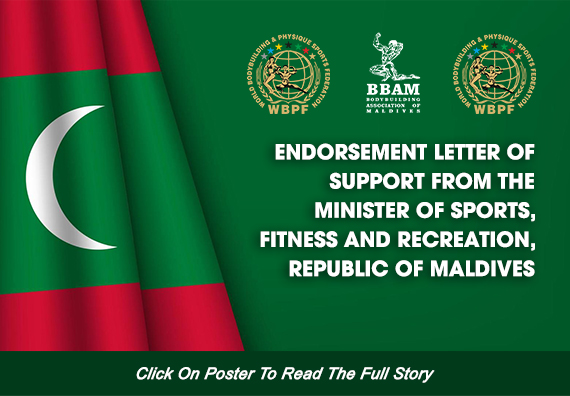 Endorsement Letter Of Support From The Minister Of Sports Fitness And Recreation Republic Of Maldives…...